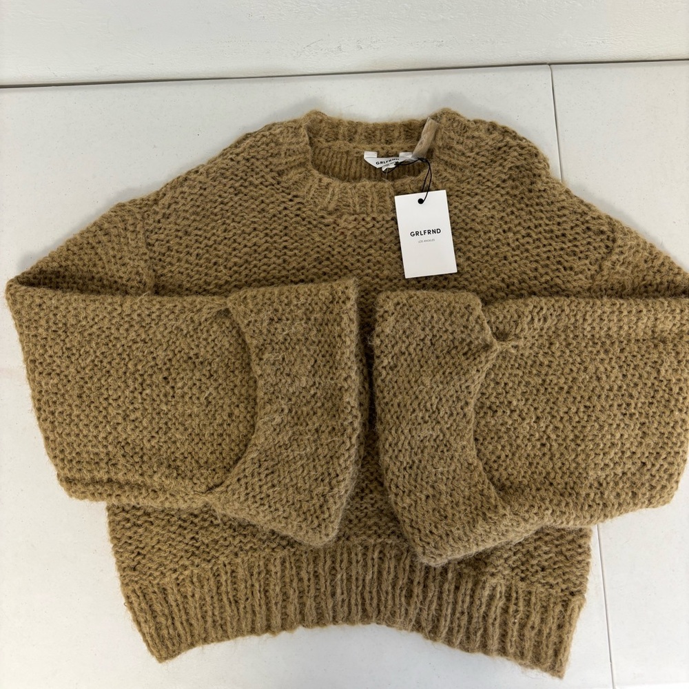 GRLFRND Loose Knit Sweater Pullover Large New with Tags